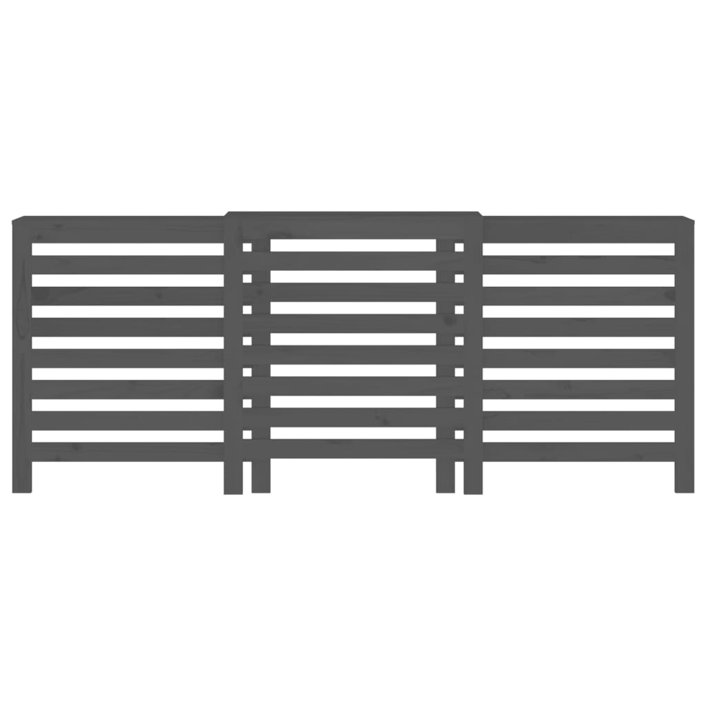 Lämpöpatterin suoja harmaa 210x21x85 cm täysi mänty - Harrastajankoti.fi