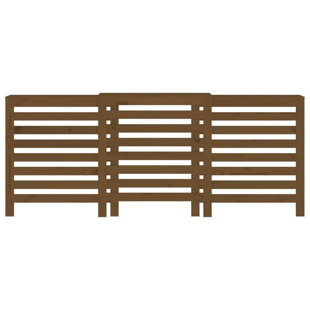 Lämpöpatterin suoja hunajanruskea 210x21x85 cm täysi mänty - Harrastajankoti.fi