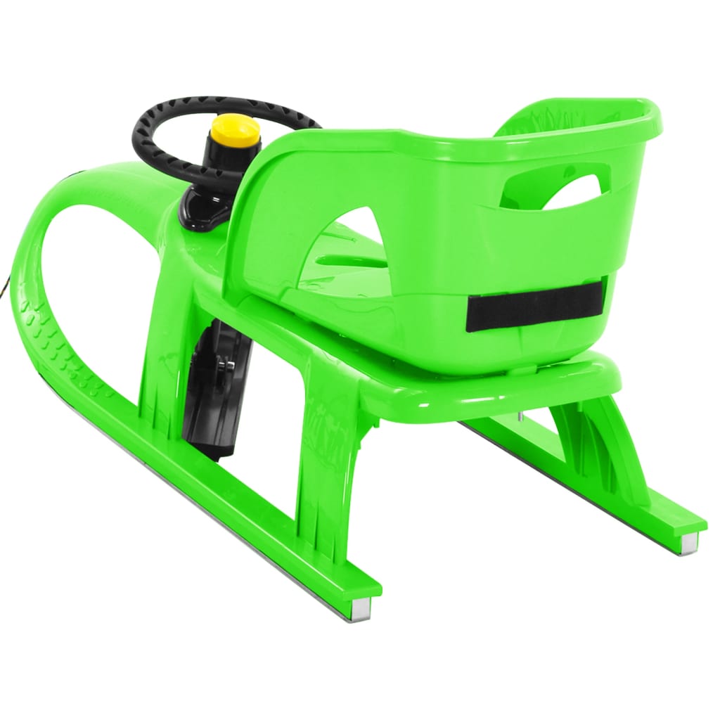 Rattikelkka istuimella vihreä 102,5x40x23 cm polypropeeni - Harrastajankoti.fi