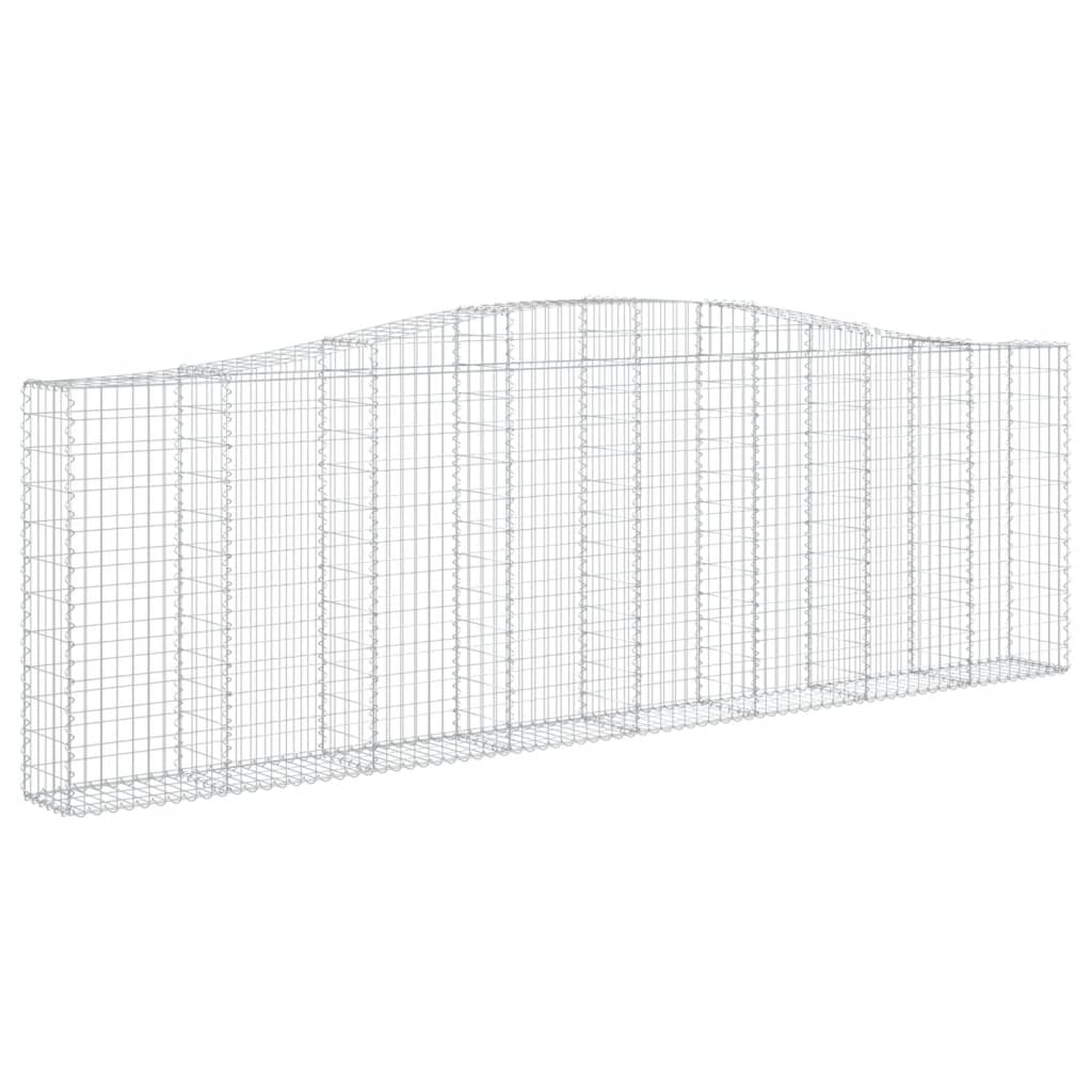 Kaarevat kivikorit 20 kpl 400x30x120/140 cm galvanoitu rauta - Harrastajankoti.fi