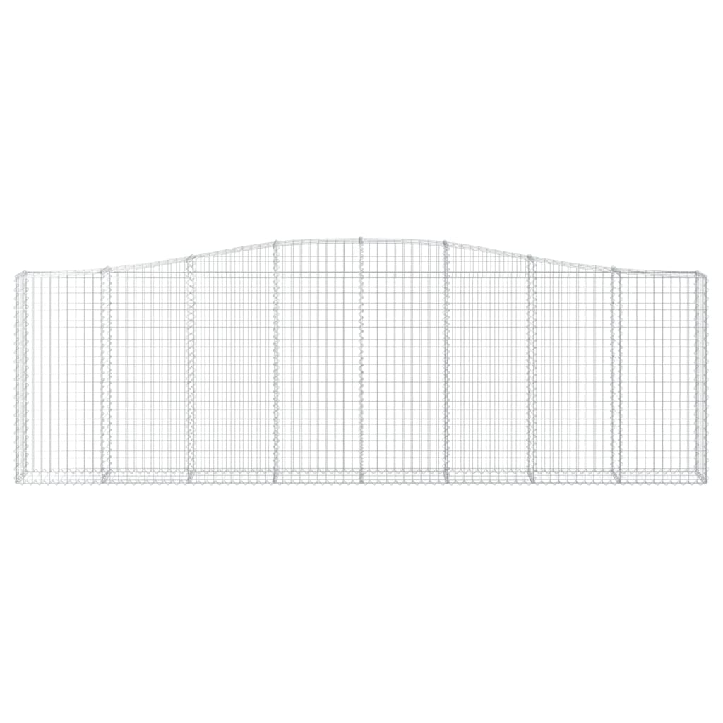 Kaarevat kivikorit 20 kpl 400x30x120/140 cm galvanoitu rauta - Harrastajankoti.fi