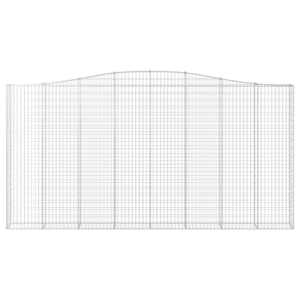 Kaarevat kivikorit 4 kpl 400x30x200/220 cm galvanoitu rauta - Harrastajankoti.fi