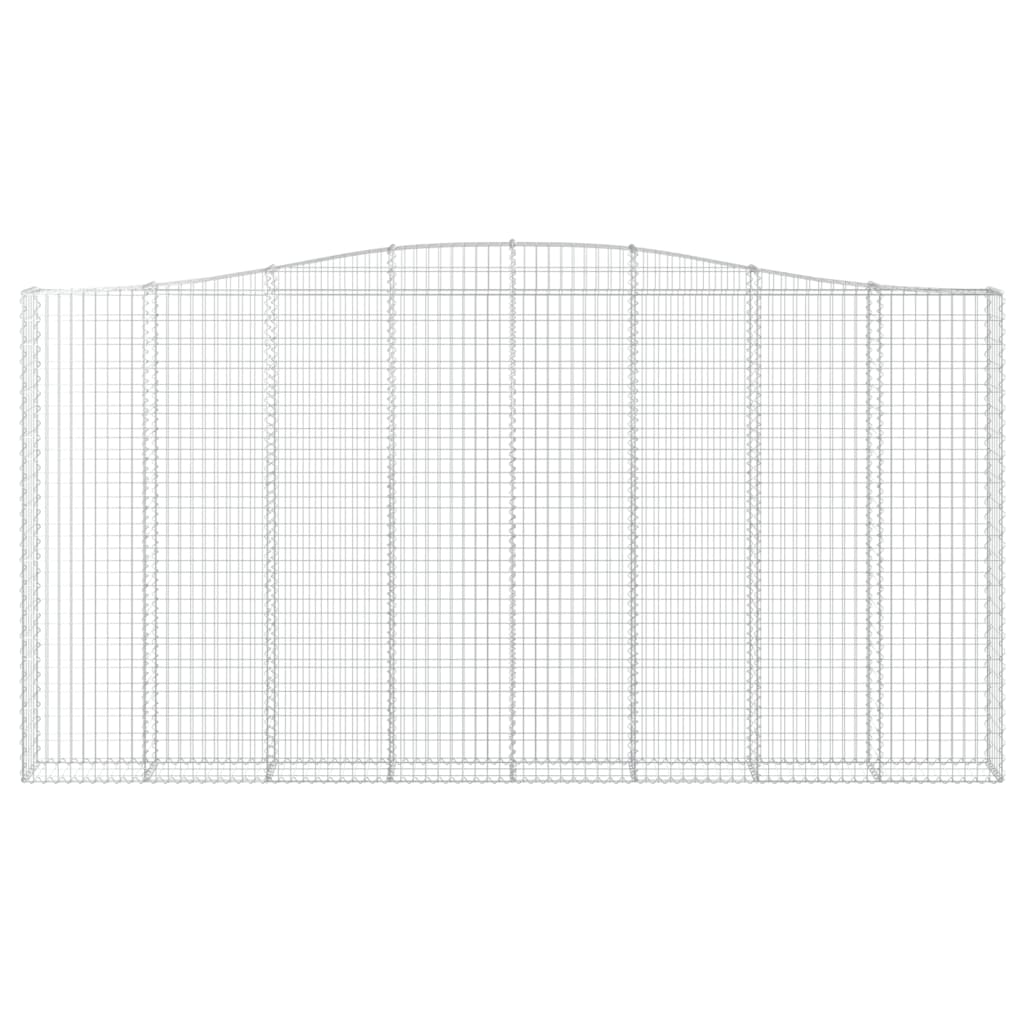 Kaarevat kivikorit 5 kpl 400x30x200/220 cm galvanoitu rauta - Harrastajankoti.fi