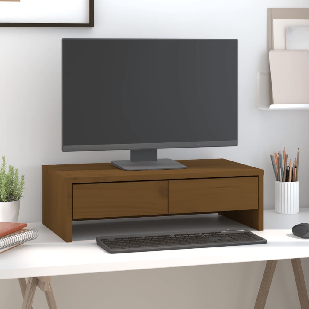 Näyttökoroke hunajanruskea 50x27x15 cm täysi mänty - Harrastajankoti.fi