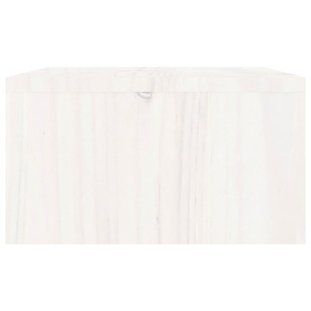 Näyttökoroke valkoinen 100x27x15 cm täysi mänty - Harrastajankoti.fi