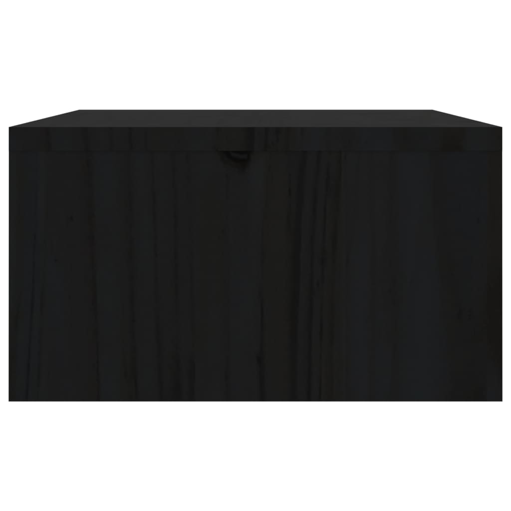 Näyttökoroke musta 100x27x15 cm täysi mänty - Harrastajankoti.fi