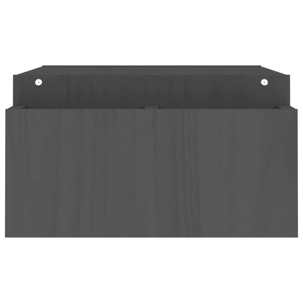 Näyttökoroke harmaa 100x27,5x15 cm täysi mänty - Harrastajankoti.fi