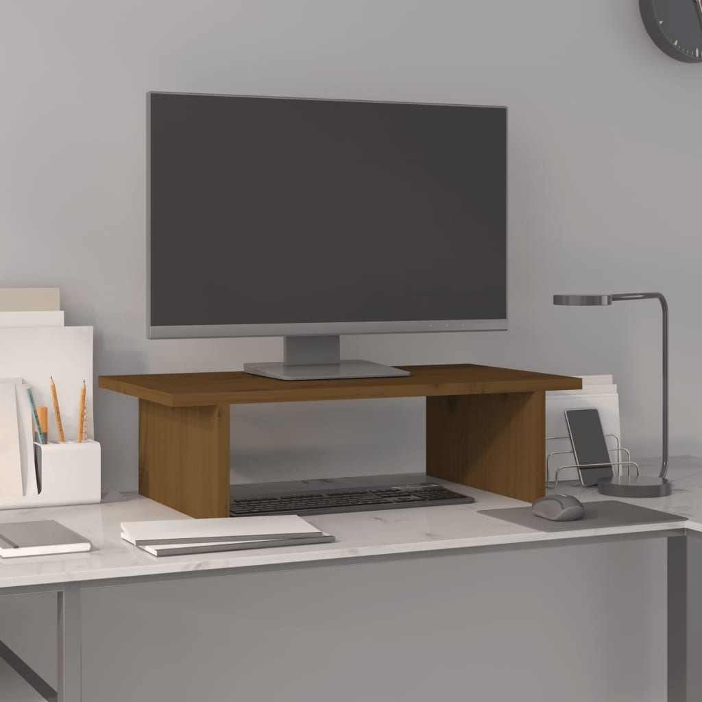 Näyttökoroke hunajanruskea 50x27x15 cm täysi mänty - Harrastajankoti.fi