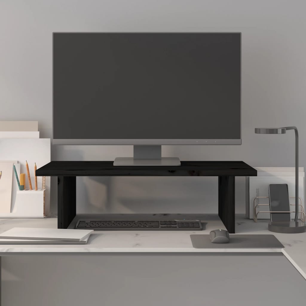 Näyttökoroke musta 50x27x15 cm täysi mänty - Harrastajankoti.fi