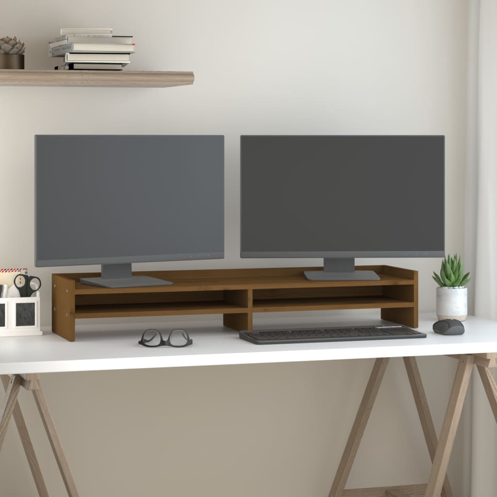 Näyttökoroke hunajanruskea 100x24x16 cm täysi mänty - Harrastajankoti.fi