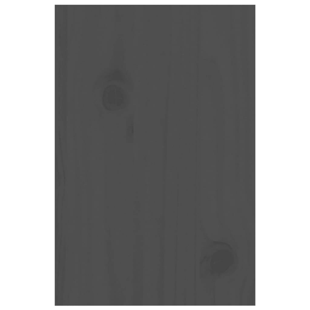 Näyttökoroke harmaa 81x20x30 cm täysi mänty - Harrastajankoti.fi