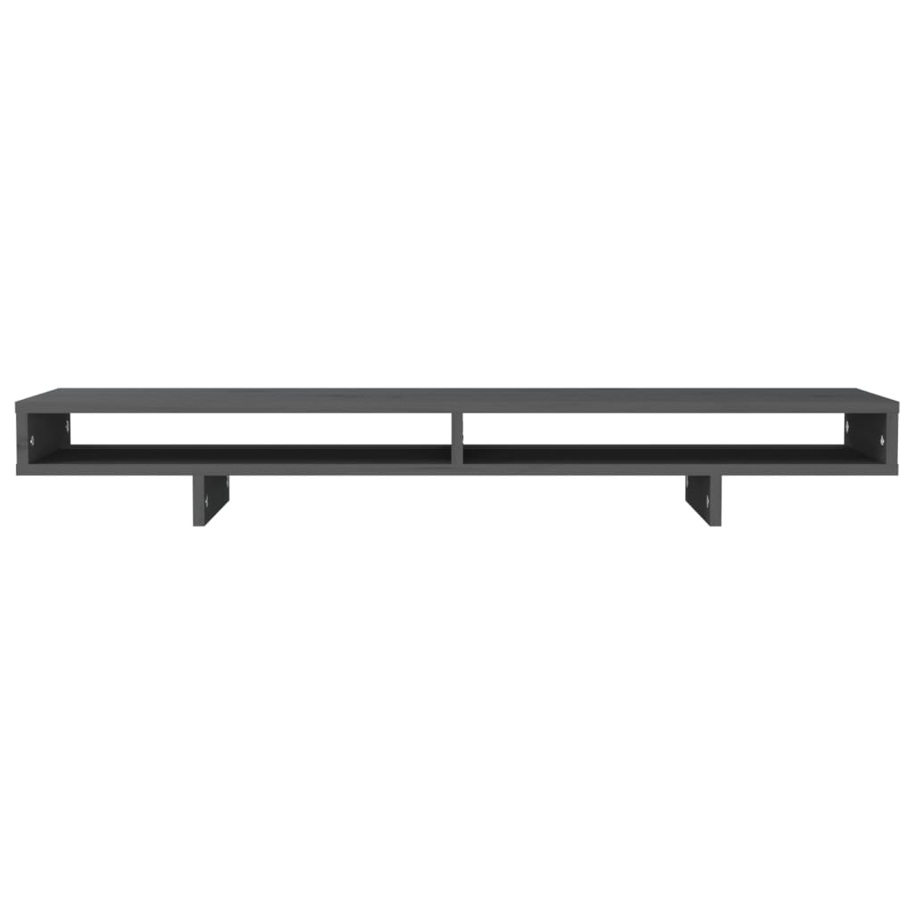 Näyttökoroke harmaa 100x27x14 cm täysi mänty - Harrastajankoti.fi