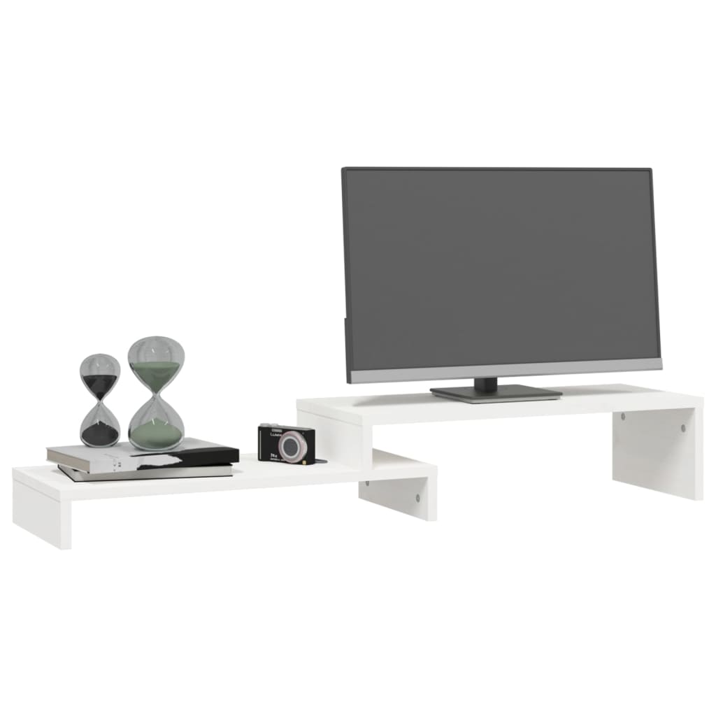 Näyttökoroke valkoinen (52-101)x22x14 cm täysi mänty - Harrastajankoti.fi