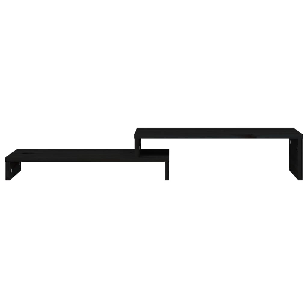 Näyttökoroke musta (52-101)x22x14 cm täysi mänty - Harrastajankoti.fi