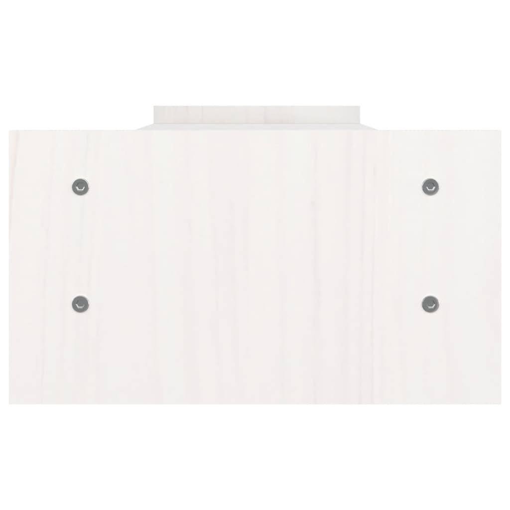 Näyttökoroke valkoinen 100x27x15 cm täysi mänty - Harrastajankoti.fi