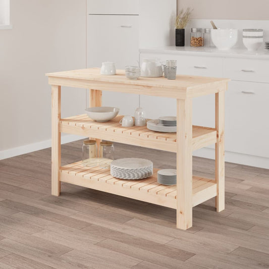 Työpenkki 110,5x50x80 cm täysi mänty - Harrastajankoti.fi