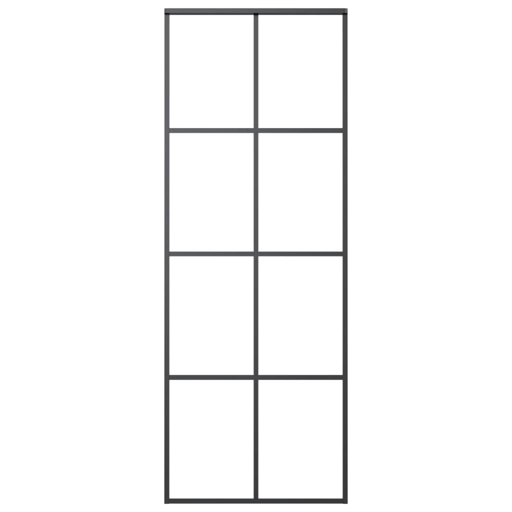 Liukuovi asennustarvikkeilla 76x205 cm ESG lasi ja alumiini - Harrastajankoti.fi