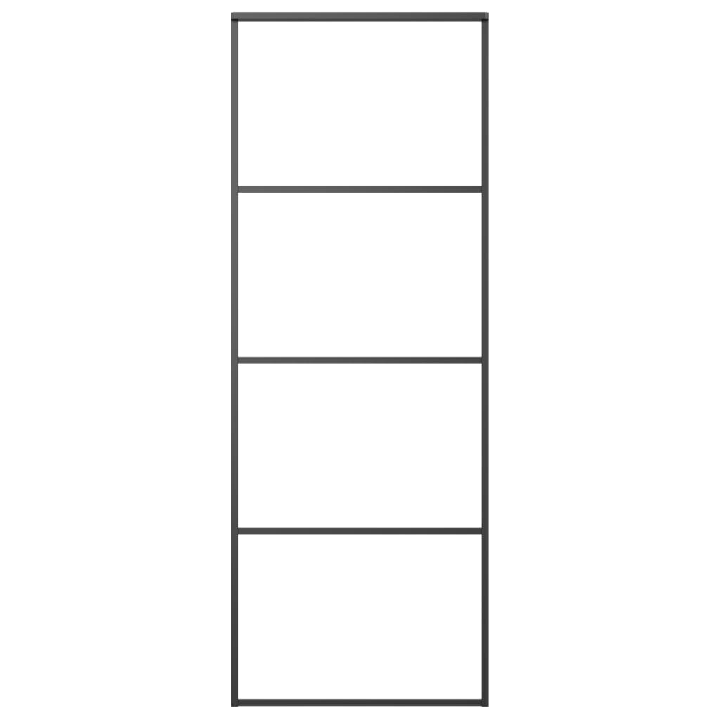 Liukuovi asennustarvikkeilla 76x205 cm ESG lasi ja alumiini - Harrastajankoti.fi