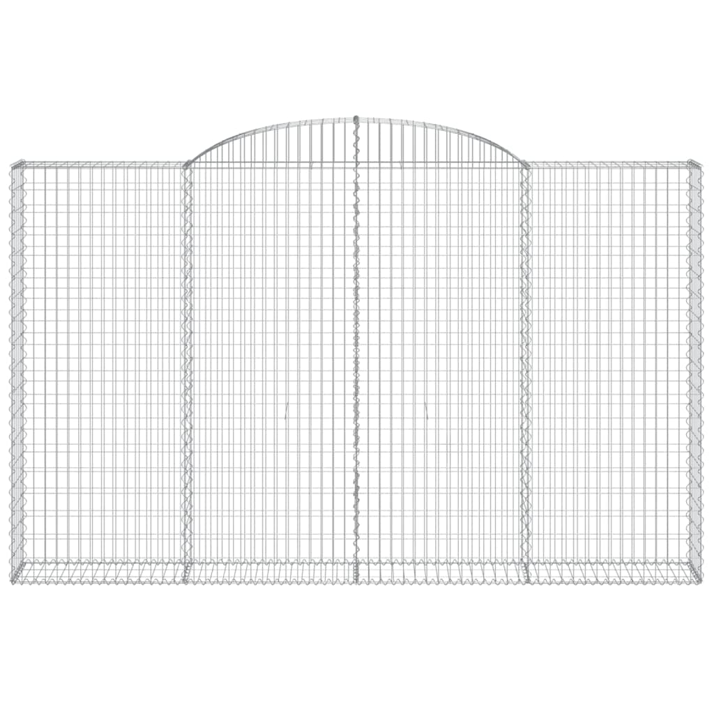 Kaareva kivikori 300x30x180/200 cm galvanoitu rauta - Harrastajankoti.fi