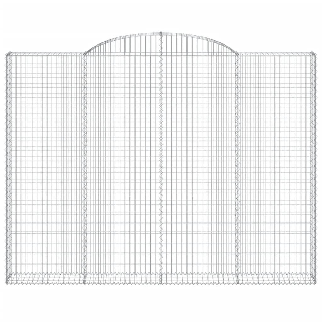 Kaareva kivikori 300x30x220/240 cm galvanoitu rauta - Harrastajankoti.fi