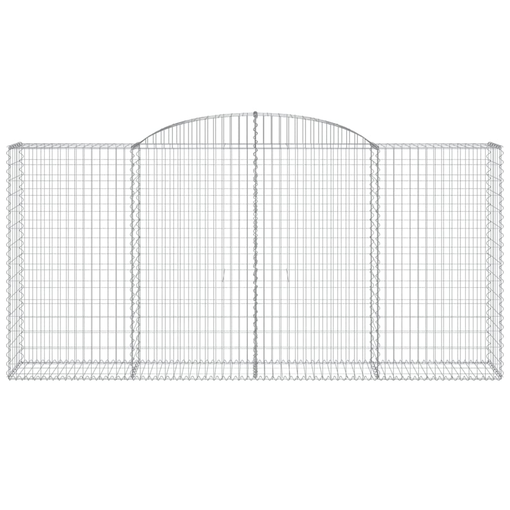 Kaareva kivikori 300x50x140/160 cm galvanoitu rauta - Harrastajankoti.fi