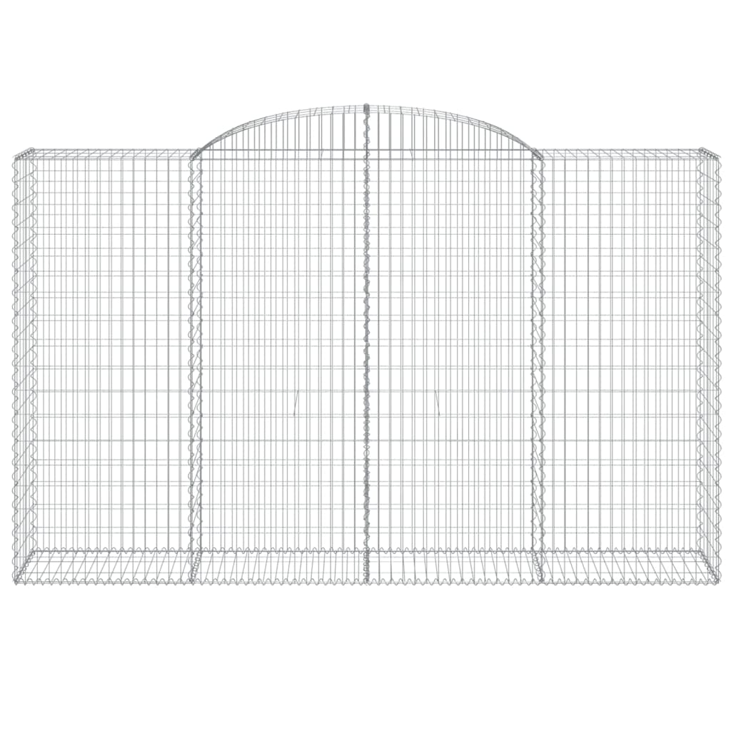 Kaareva kivikori 300x50x180/200 cm galvanoitu rauta - Harrastajankoti.fi