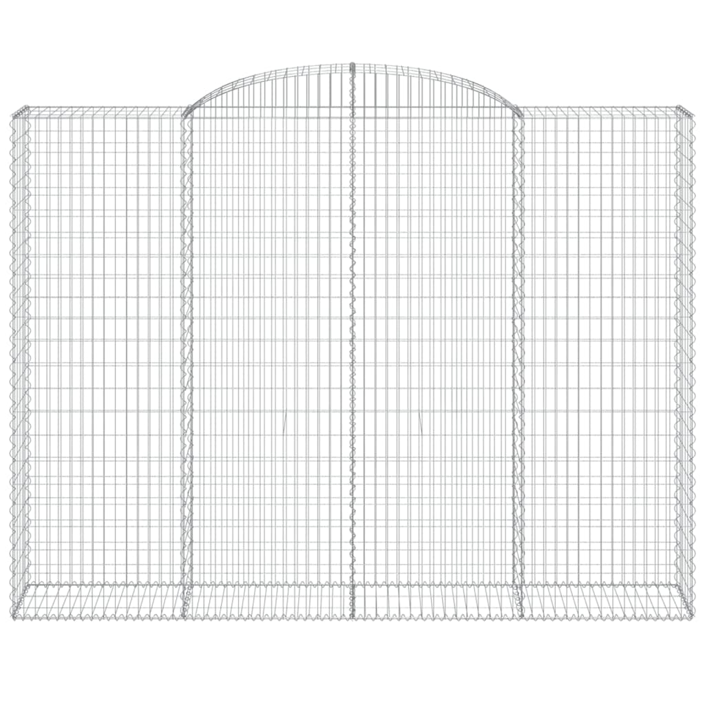 Kaareva kivikori 300x50x220/240 cm galvanoitu rauta - Harrastajankoti.fi