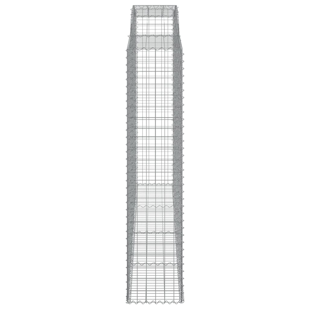 Kaareva kivikori 300x50x220/240 cm galvanoitu rauta - Harrastajankoti.fi