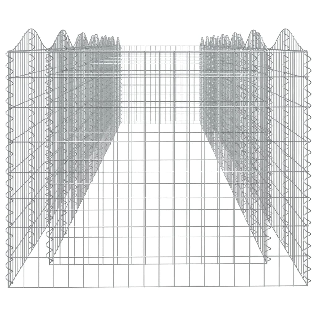 Kivikori/kukkalaatikko 600x100x100 cm galvanoitu rauta - Harrastajankoti.fi