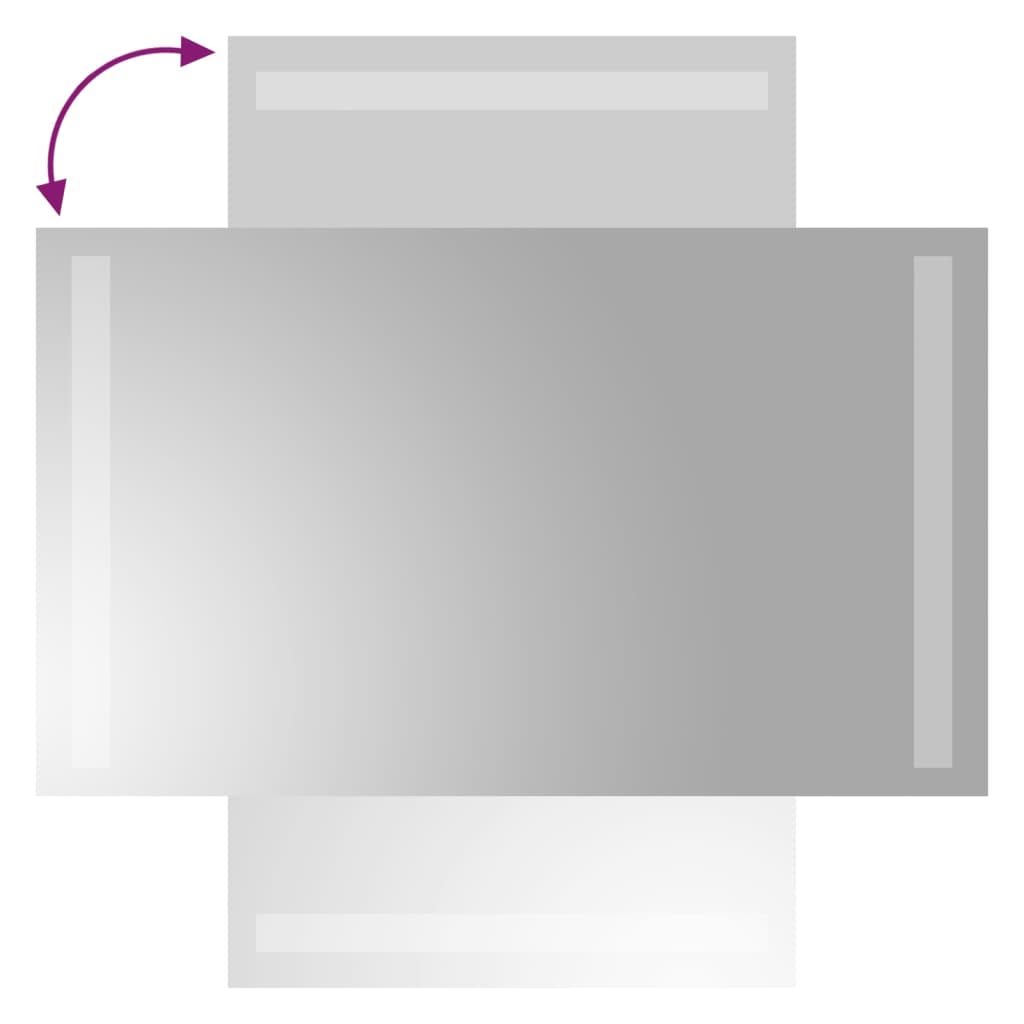 Kylpyhuoneen LED-peili 30x50 cm - Harrastajankoti.fi