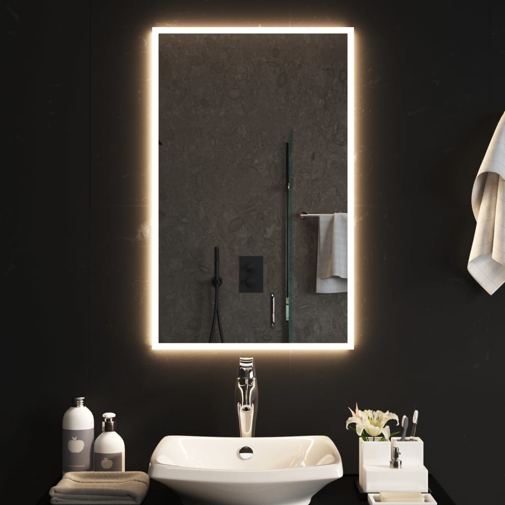 Kylpyhuoneen LED-peili 50x80 cm - Harrastajankoti.fi