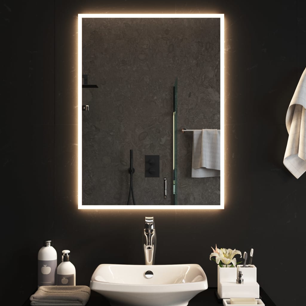 Kylpyhuoneen LED-peili 60x80 cm - Harrastajankoti.fi