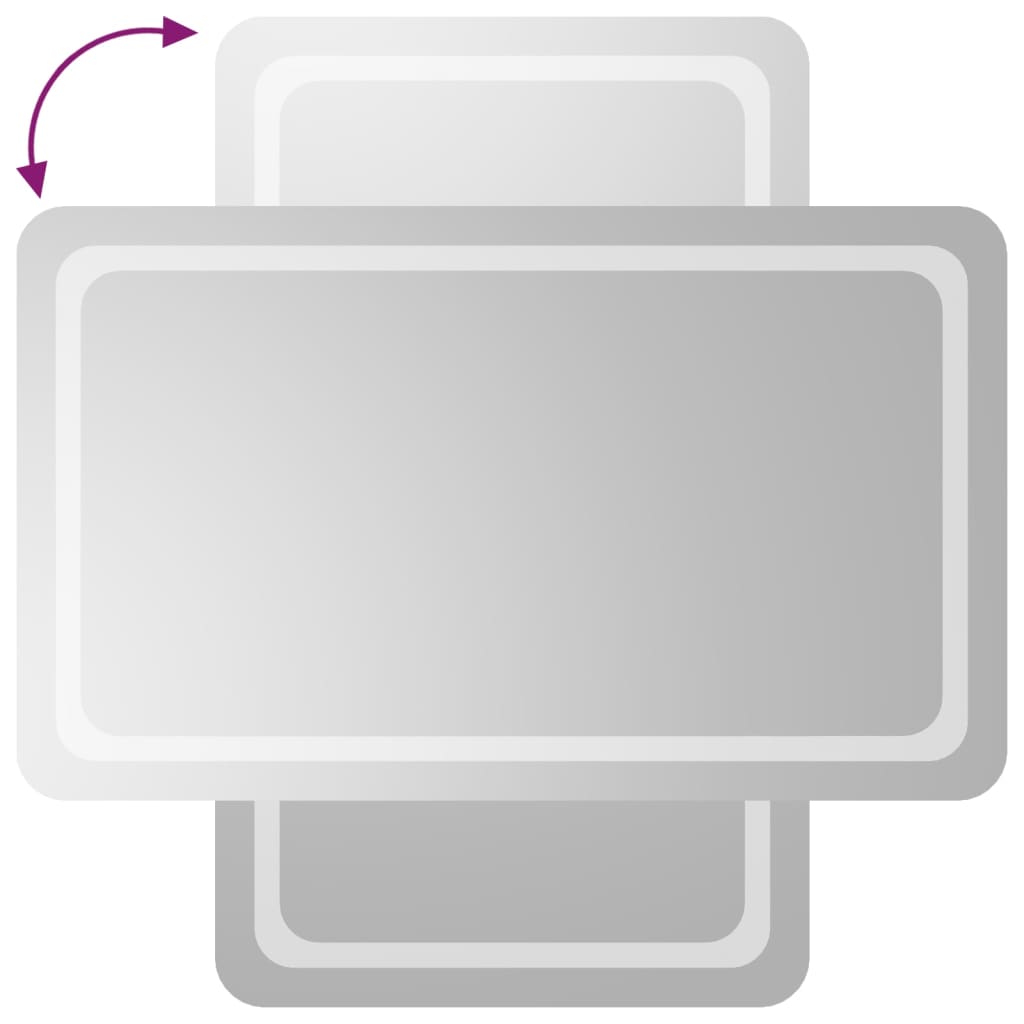 Kylpyhuoneen LED-peili 60x100 cm - Harrastajankoti.fi