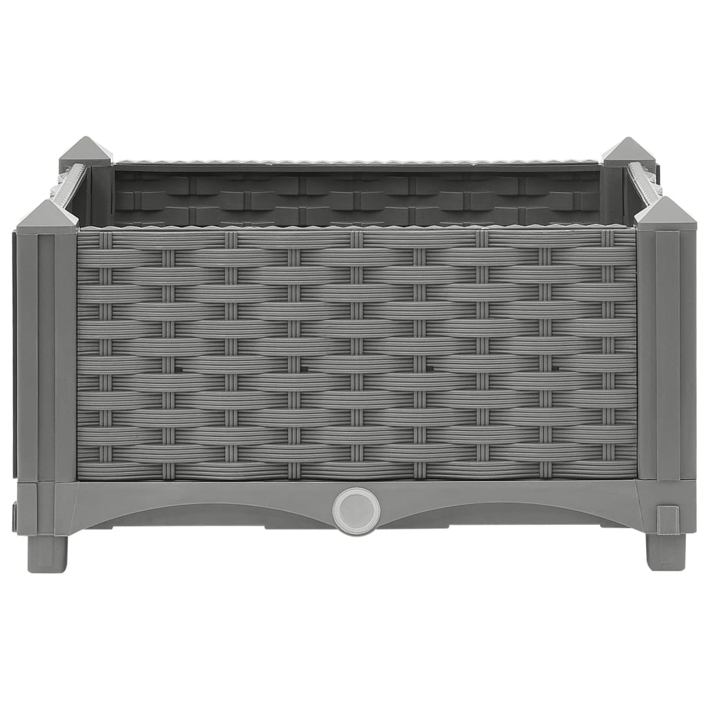 Korotettu kukkalaatikko 40x40x23 cm polypropeeni - Harrastajankoti.fi