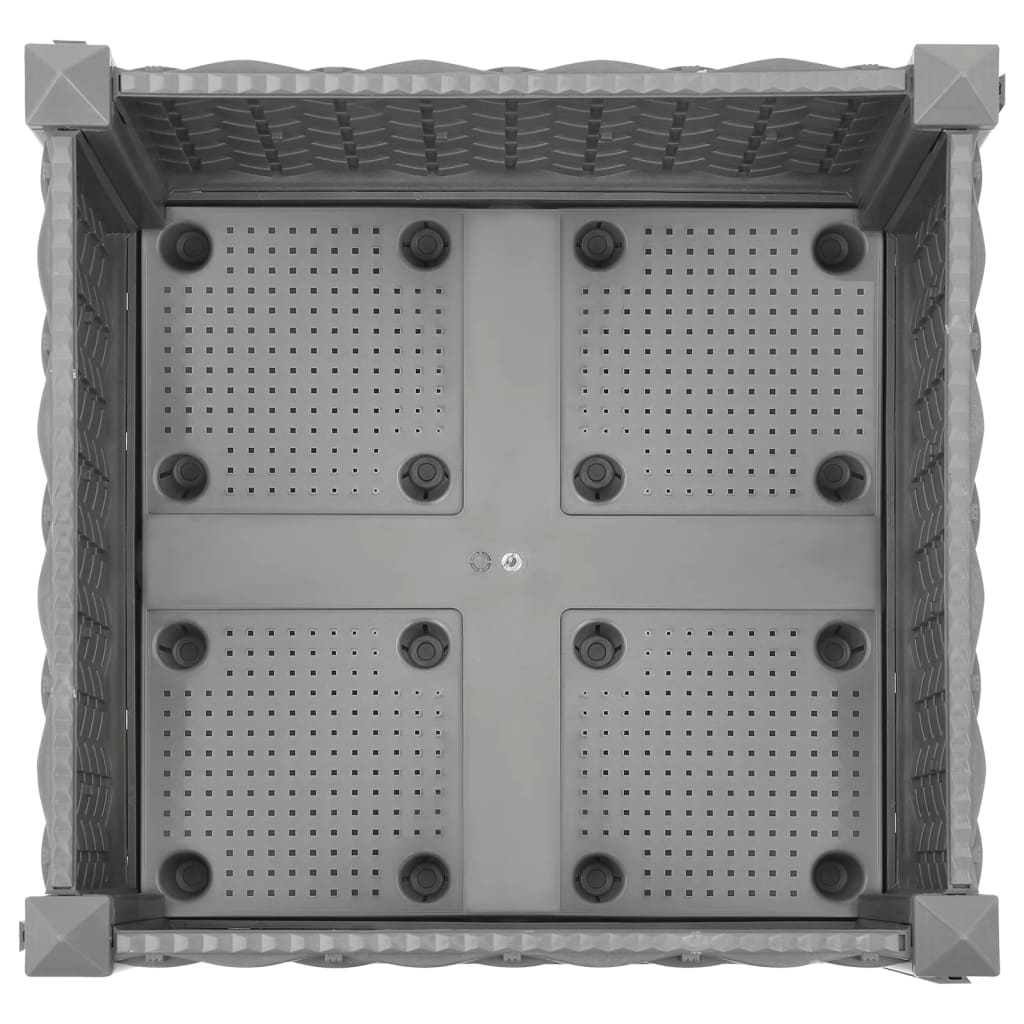 Korotettu kukkalaatikko 40x40x23 cm polypropeeni - Harrastajankoti.fi