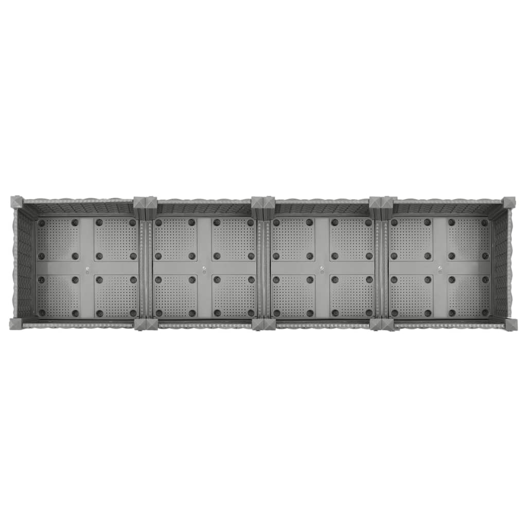 Korotettu kukkalaatikko 160x40x23 cm polypropeeni - Harrastajankoti.fi