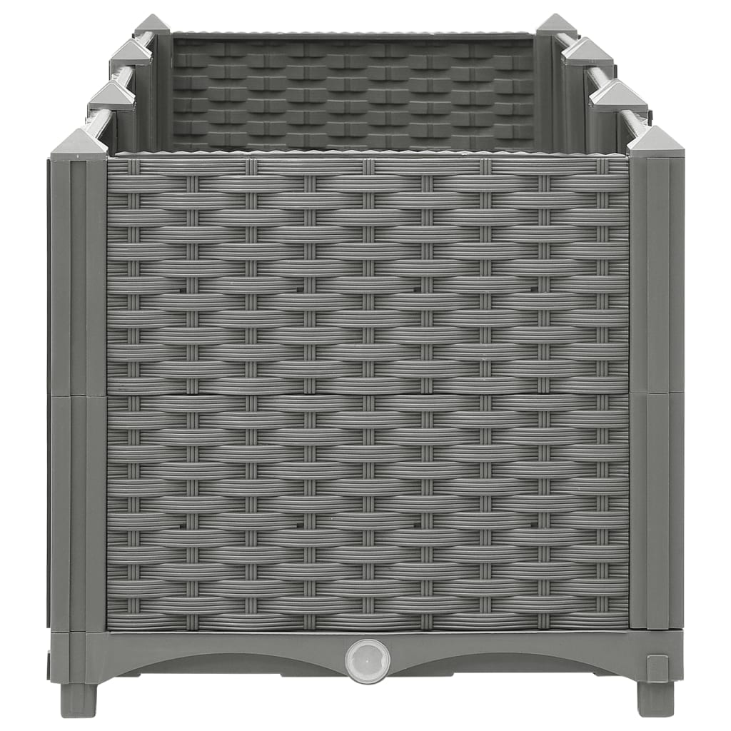 Korotettu kukkalaatikko 120x40x38 cm polypropeeni - Harrastajankoti.fi