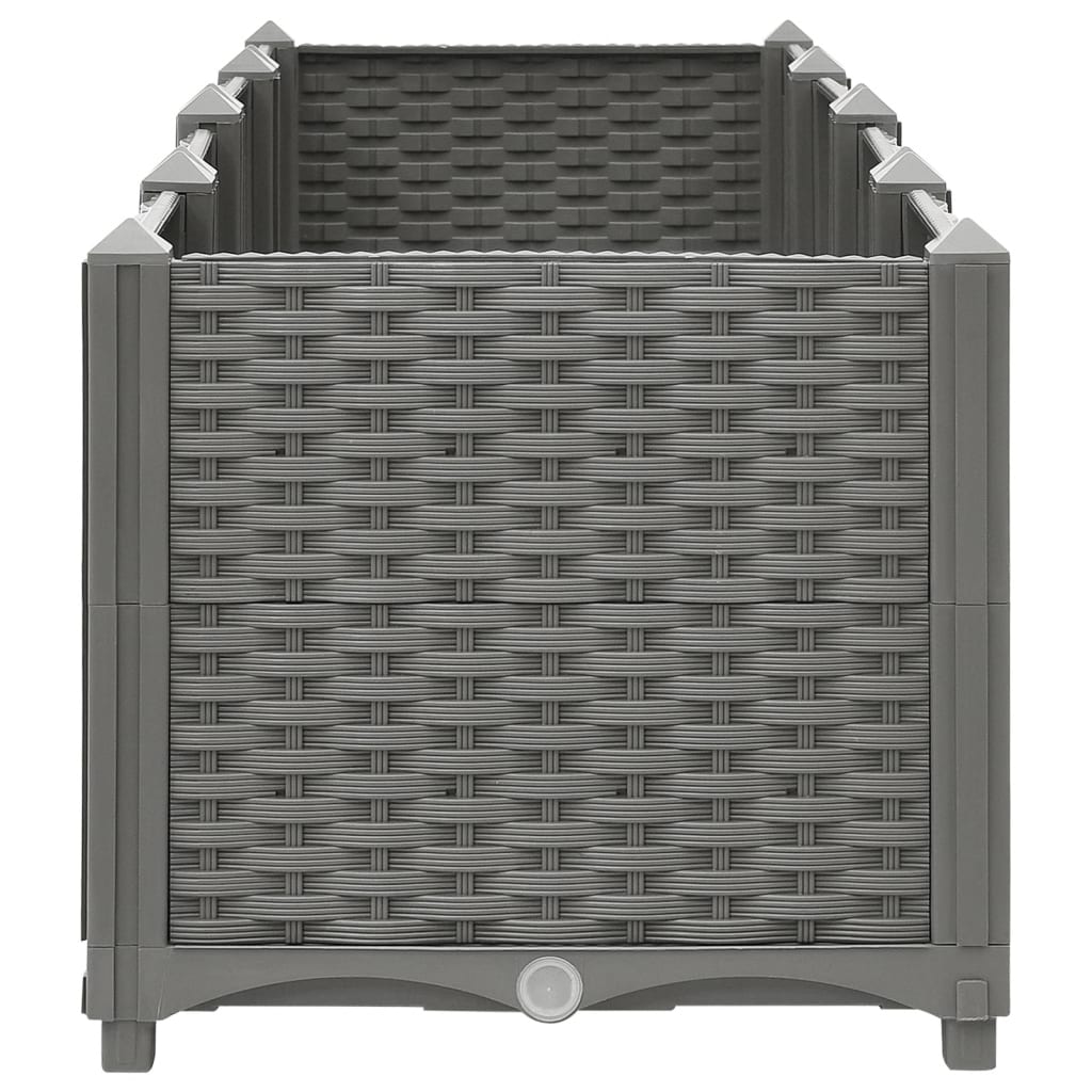 Korotettu kukkalaatikko 160x40x38 cm polypropeeni - Harrastajankoti.fi