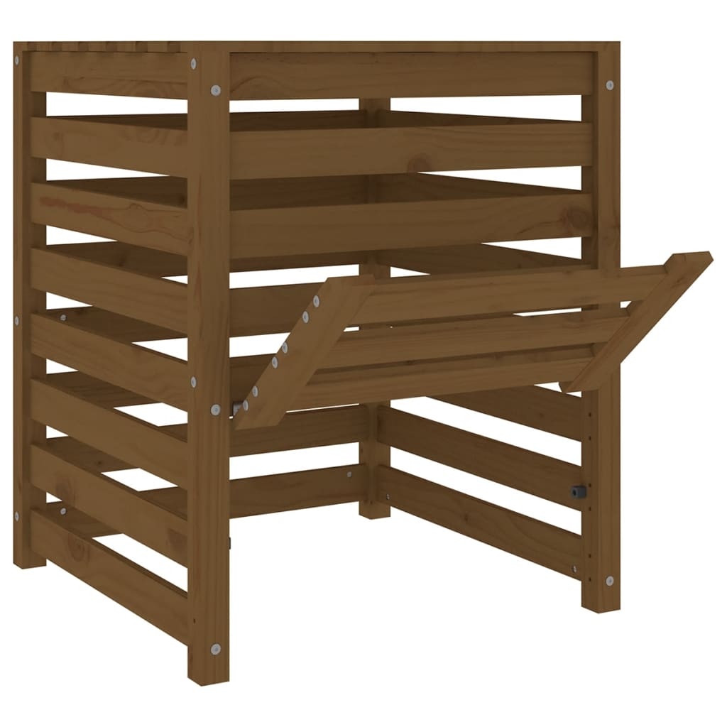 Komposti hunajanruskea 63,5x63,5x77,5 cm täysi mänty - Harrastajankoti.fi