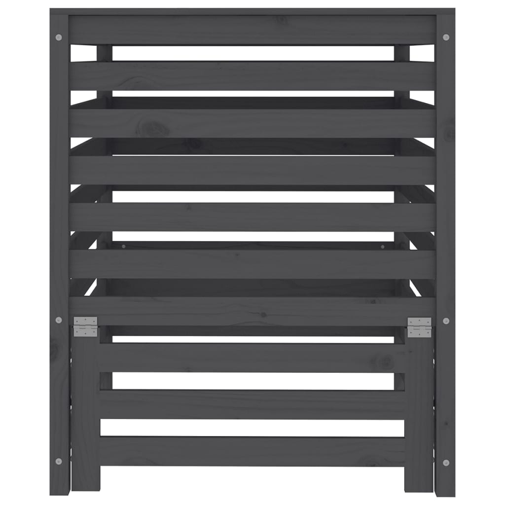 Komposti harmaa 82,5x82,5x99,5 cm täysi mänty - Harrastajankoti.fi