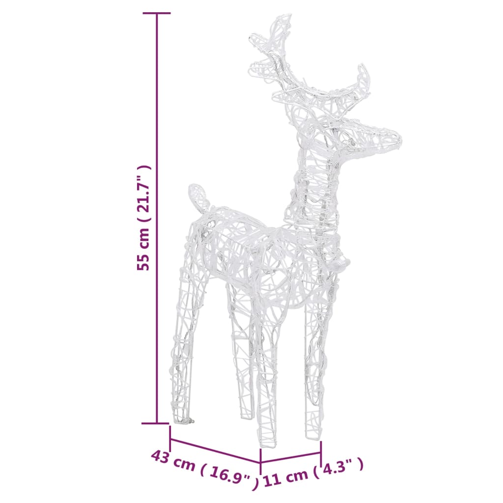 Jouluporot 4 kpl lämmin valkoinen 160 LED-valoa akryyli - Harrastajankoti.fi