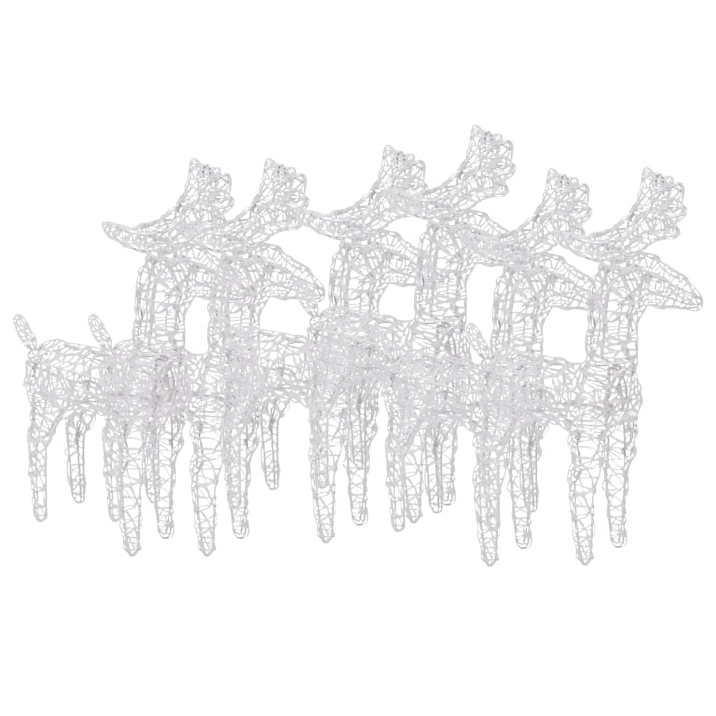 Jouluporot 6 kpl monivärinen 240 LED-valoa akryyli - Harrastajankoti.fi