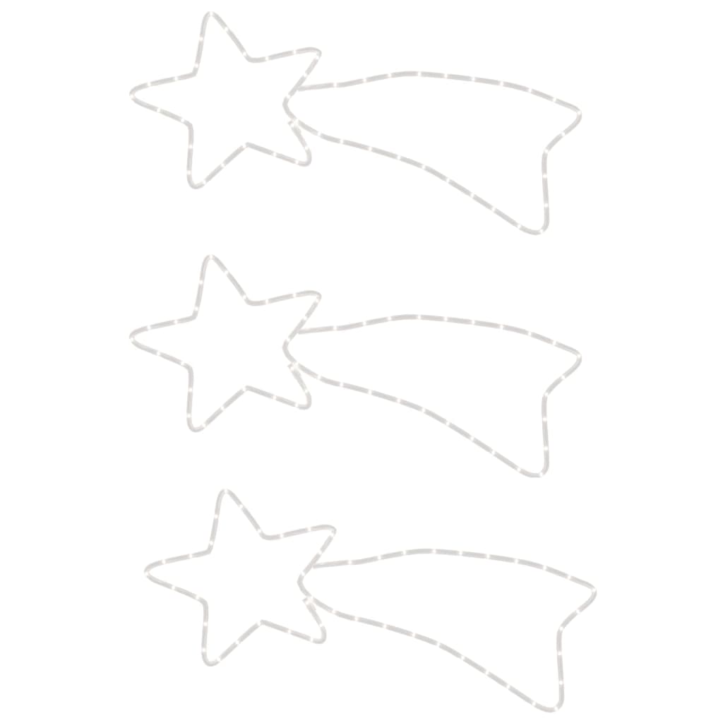 Komeetta joulukoriste 48 LED-valoa 3 kpl lämmin valk. 65x28 cm - Harrastajankoti.fi