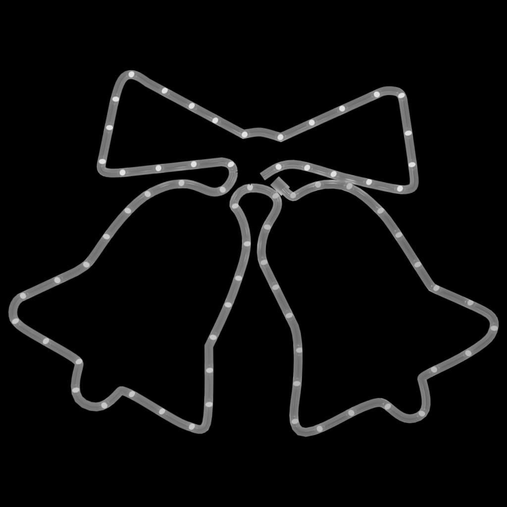 Kellot joulukoriste 72 LED-valoa 2 kpl 50x56 cm - Harrastajankoti.fi