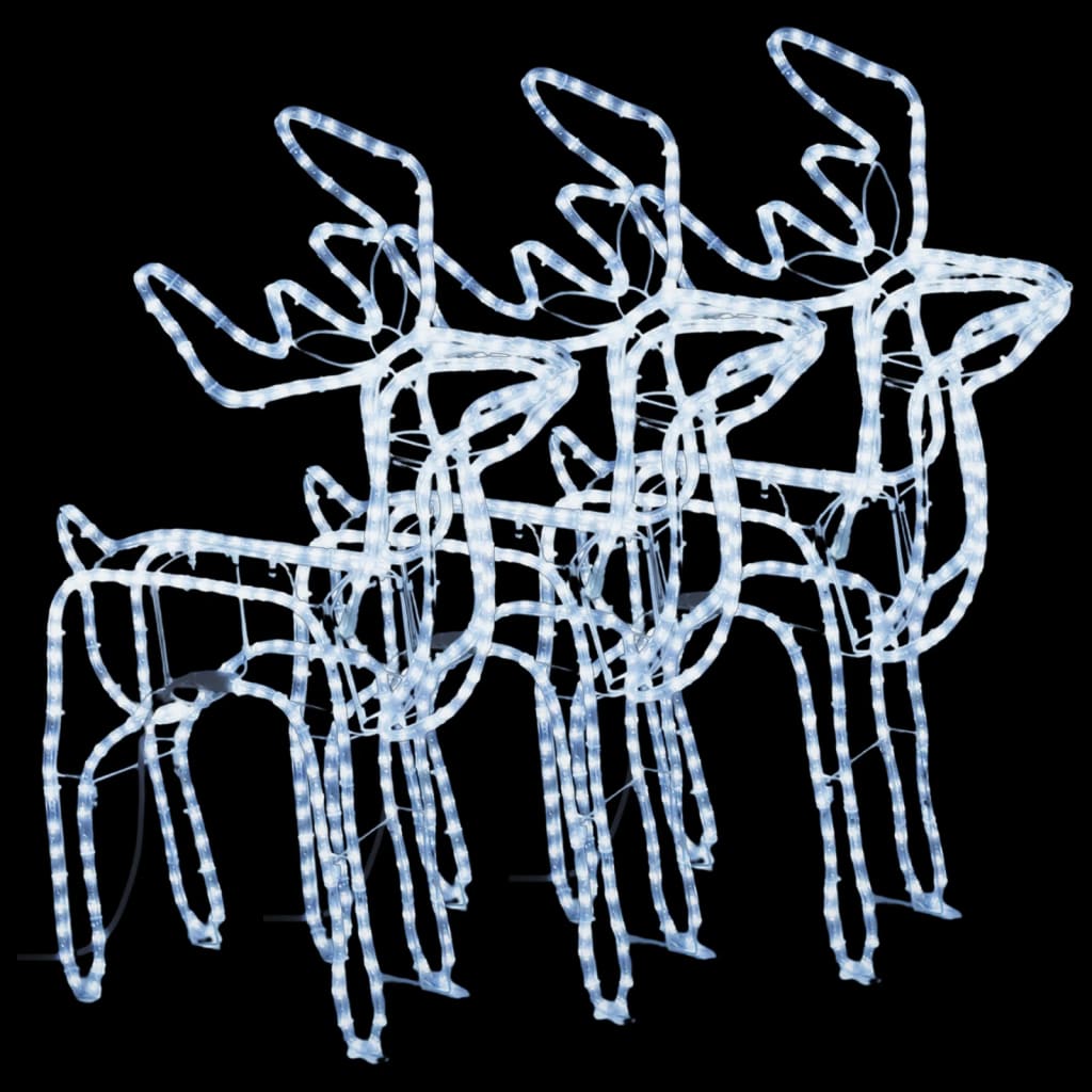 Poro joulukoriste 3 kpl kylmä valkoinen 76x42x87 cm - Harrastajankoti.fi