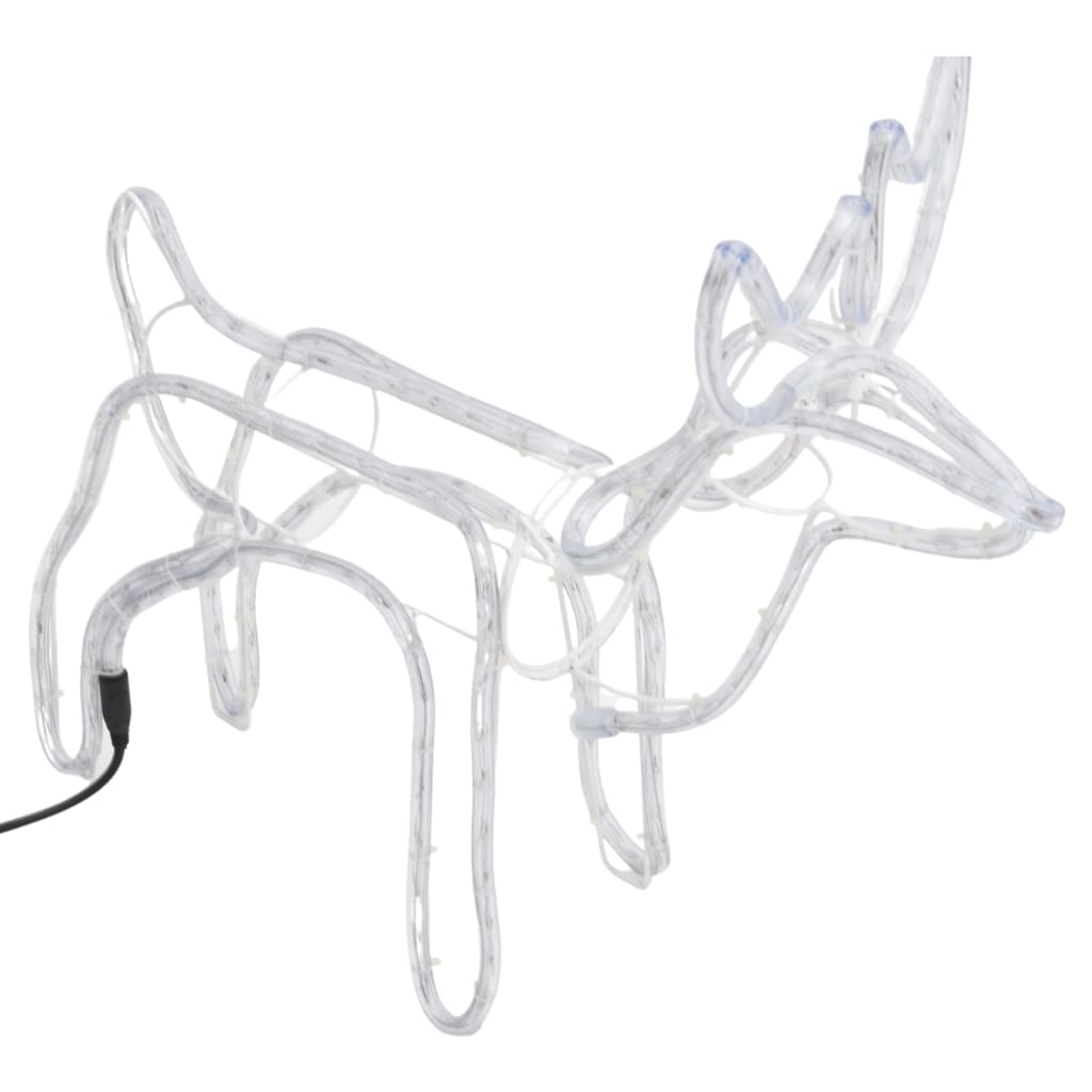 Poro joulukoriste 3 kpl kylmä valkoinen 60x30x60 cm - Harrastajankoti.fi