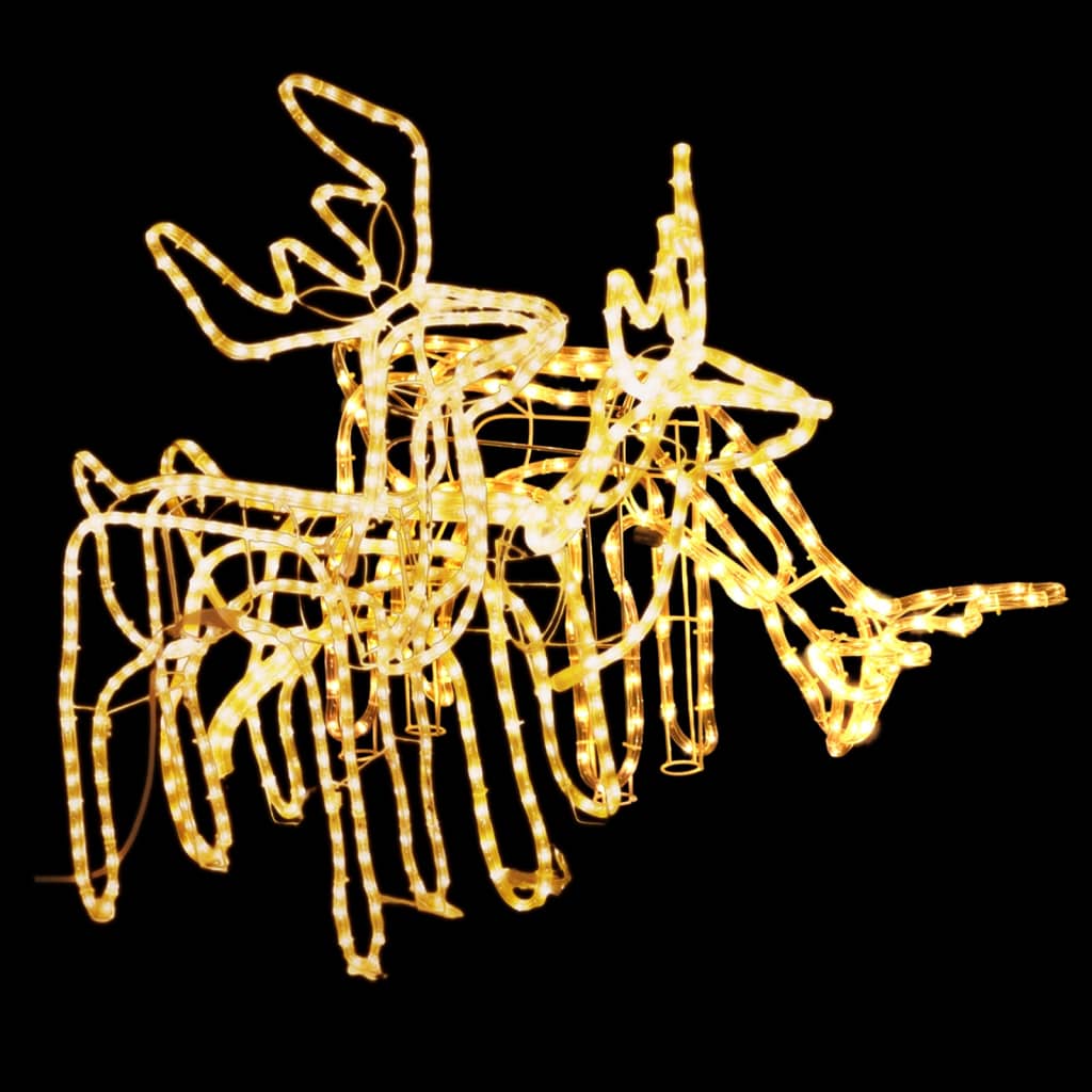 3-osainen Jouluporo koristesarja lämmin valkoinen - Harrastajankoti.fi