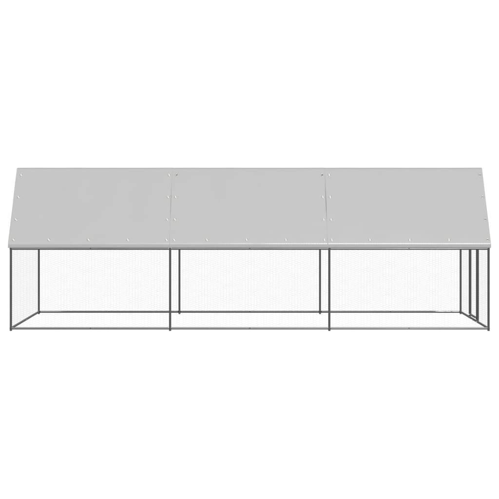 Ulkotilan kanahäkki 2x6x2 m galvanoitu teräs - Harrastajankoti.fi