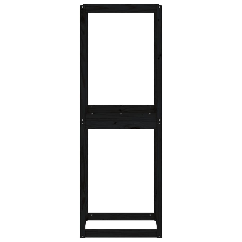 Rengasteline musta 63x40x180 cm täysi mänty - Harrastajankoti.fi