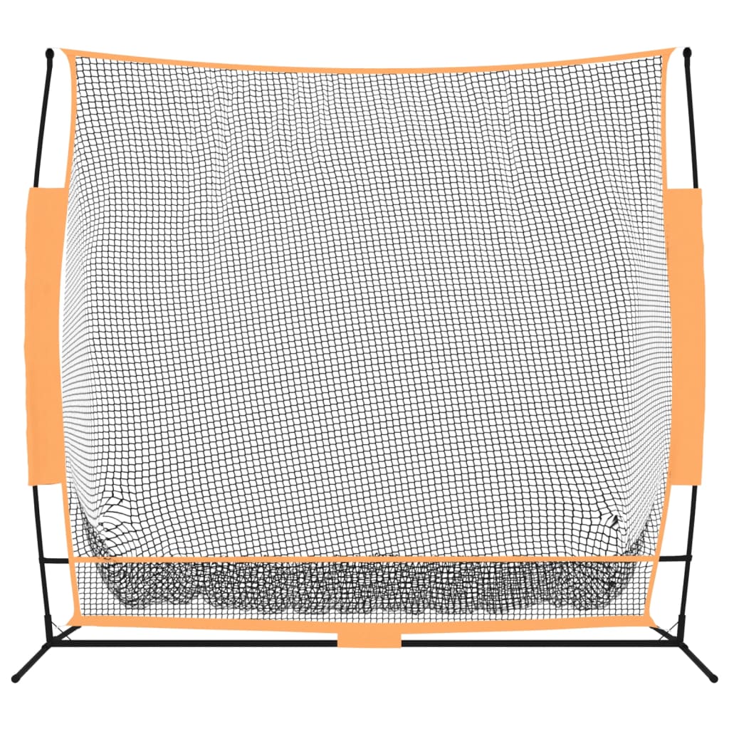 Golf harjoitusverkko musta ja oranssi 215x107x216 cm polyesteri - Harrastajankoti.fi
